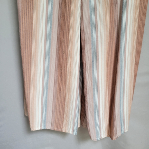 L Space Paulina Harmony Stripe Strapless Cover Up Jumpsuit S - Picture 8 of 13